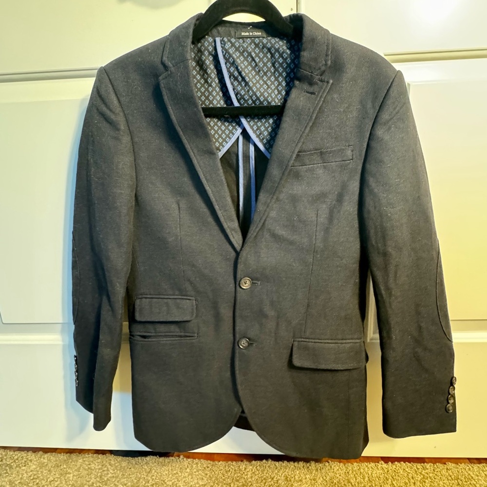 Navy blue Egara men’s extra slim fit blazer 36 Short